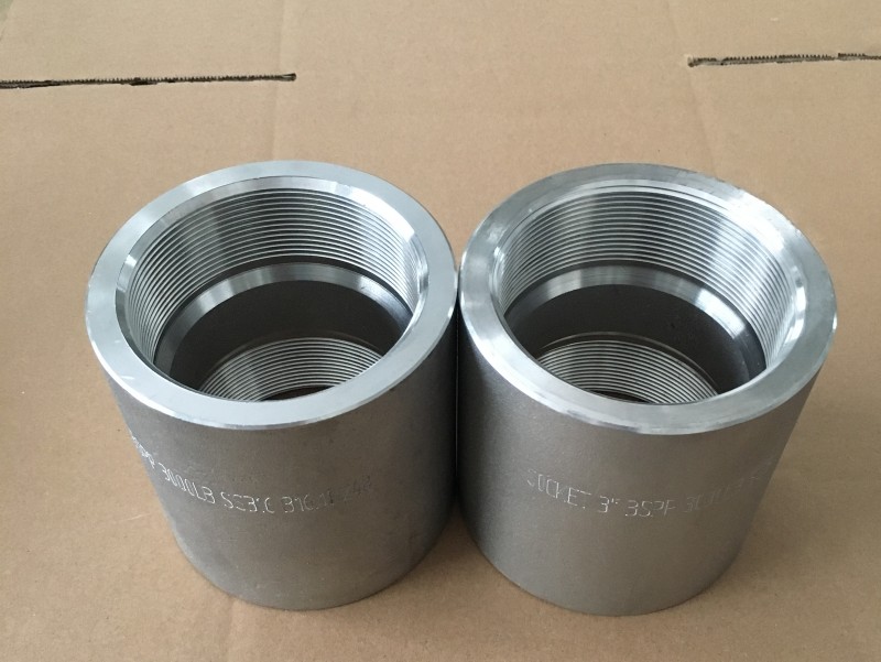 Inox Pipe Fittings 3 inch Threaded Coupling