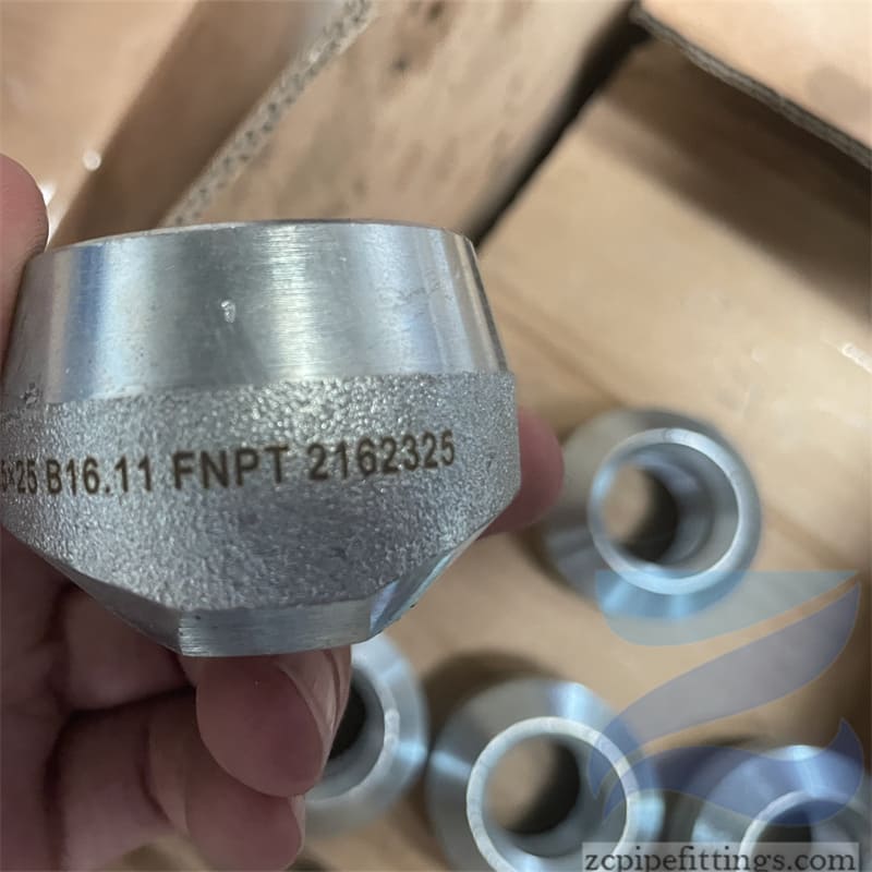 3000# MSS SP-97 FNPT Galvanized Threadolet