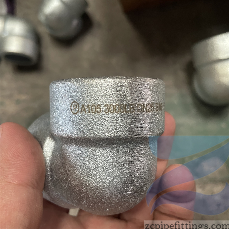 A105 3000PSI DN25 Socket Weld Elbow