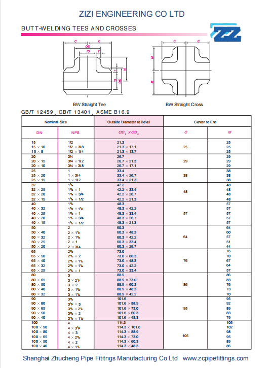 ASTM A234 WPB BUTT WELDING PIPE FITTING STEEL PIPE TEE ASME B 16.9 MSS SP43