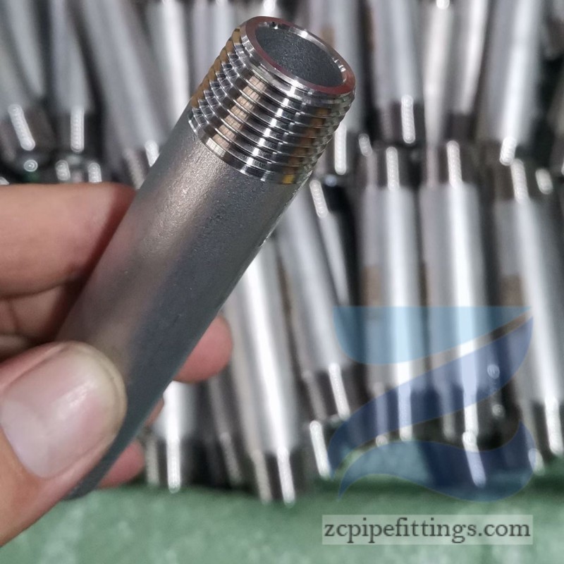 A182 F304 Stainless Steel Threaded Nipple ASTM A733