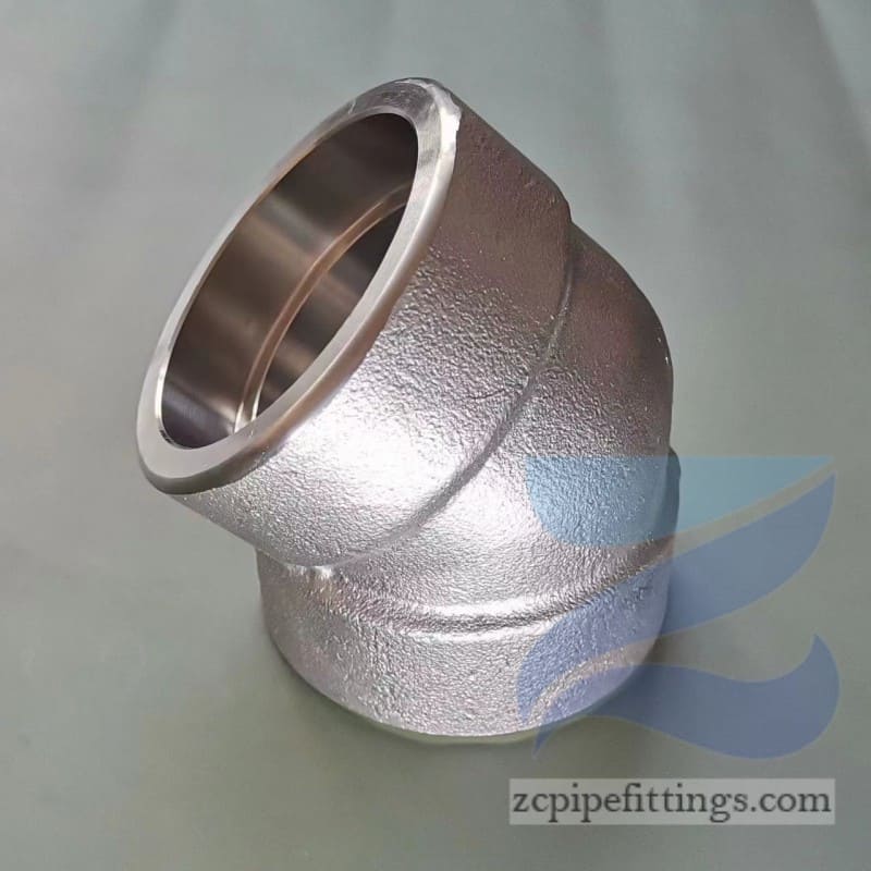 ASTM A105N Carbon Steel 45 Degree Socket Weld Elbow