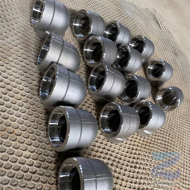 90 DEG Socket Weld Elbows ASME B16.11 Stainless Steel Pipe Fittings