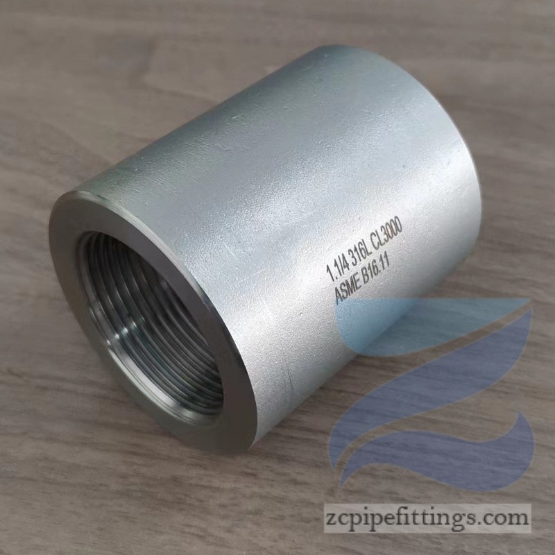 ASTM A182 316L Stainless Steel Threaded Couplings ASME B16.11
