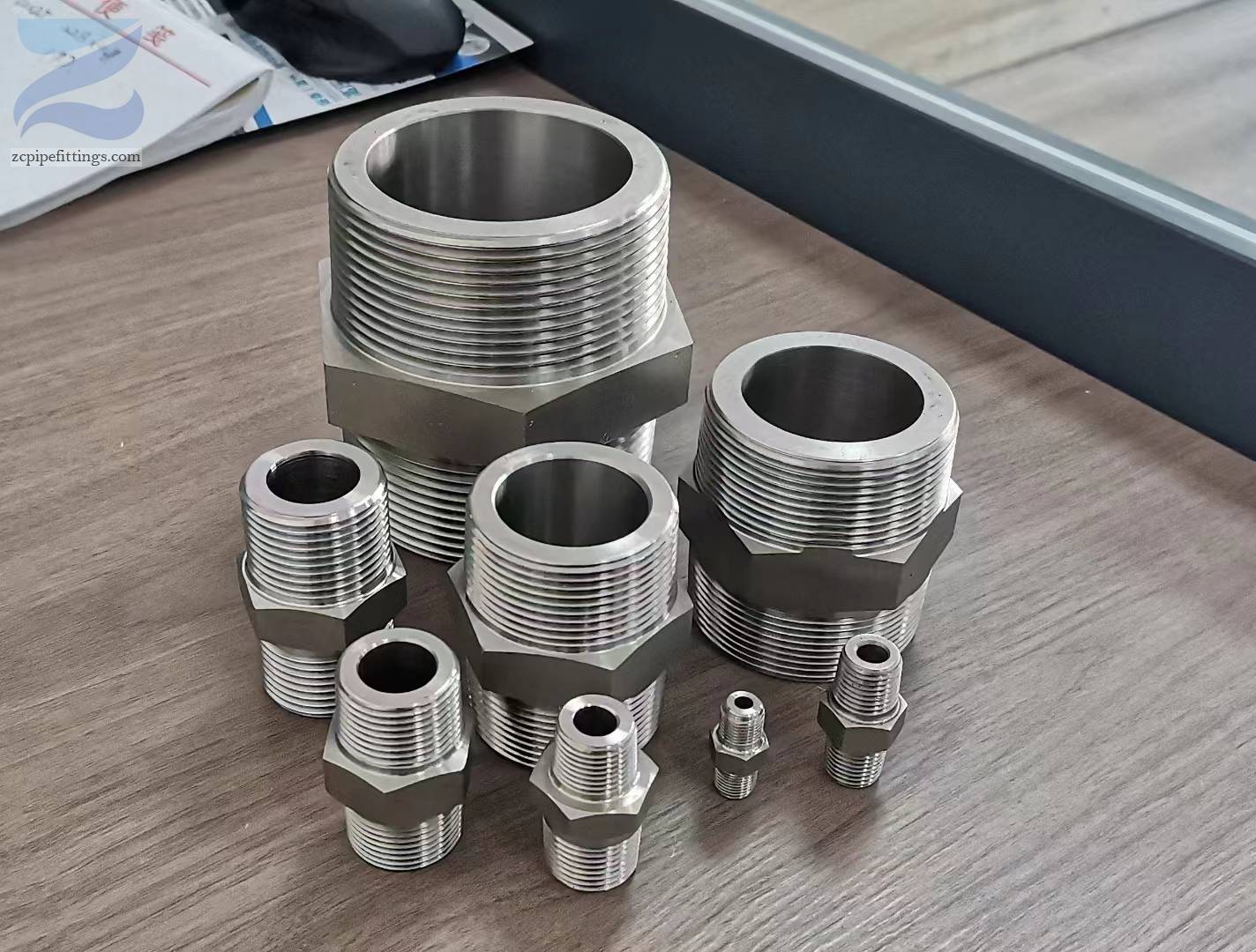 ASME B16.11 Thread Hex Nipple  Carbon Steel Pipe Fittings MSP-95