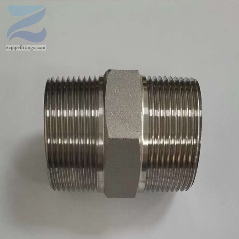 Equal Hex nipple ASME B16.11 carbon steel 1/4″