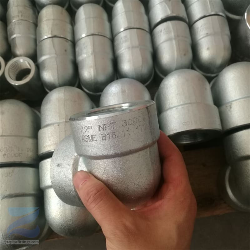 Carbon Steel A105 Threaded Elbow Dimensions