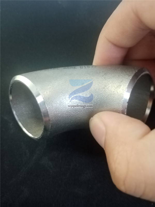 Ansi B16.9 stainless steel A403 butt weld 90 elbow manufacturer