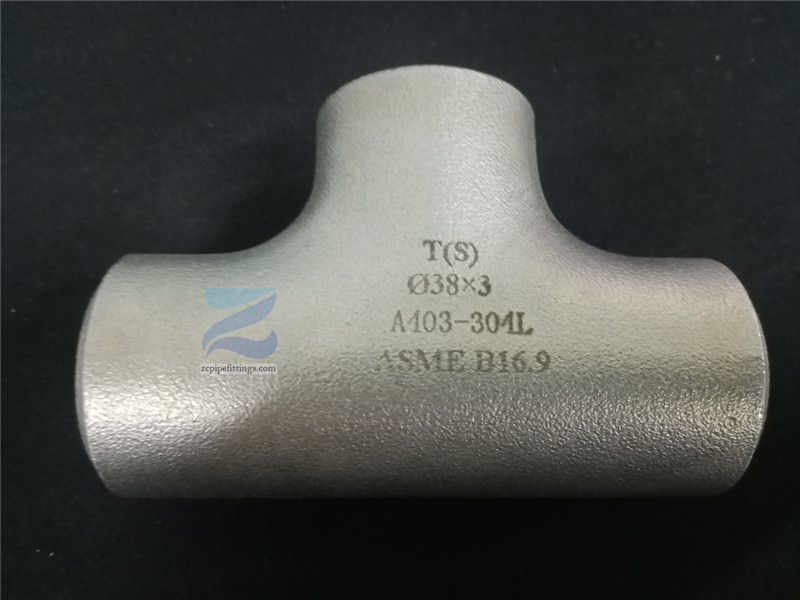 Asme/Ansi B16.9 Stainless Steel A403 Butt weld tee manufacturer